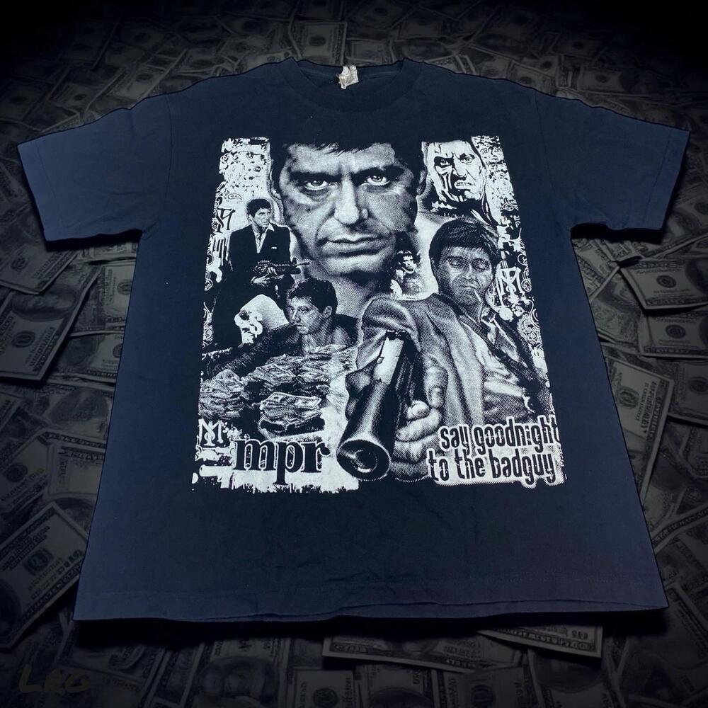 Scarface Say Goodnight To The Bad Guy Retro T-Shirt
